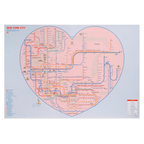 Railway Poster - New York Pink